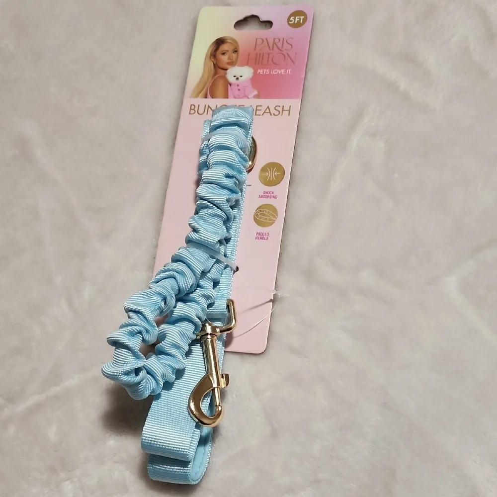 Paris Hilton Light Blue Bungee Dog Leash